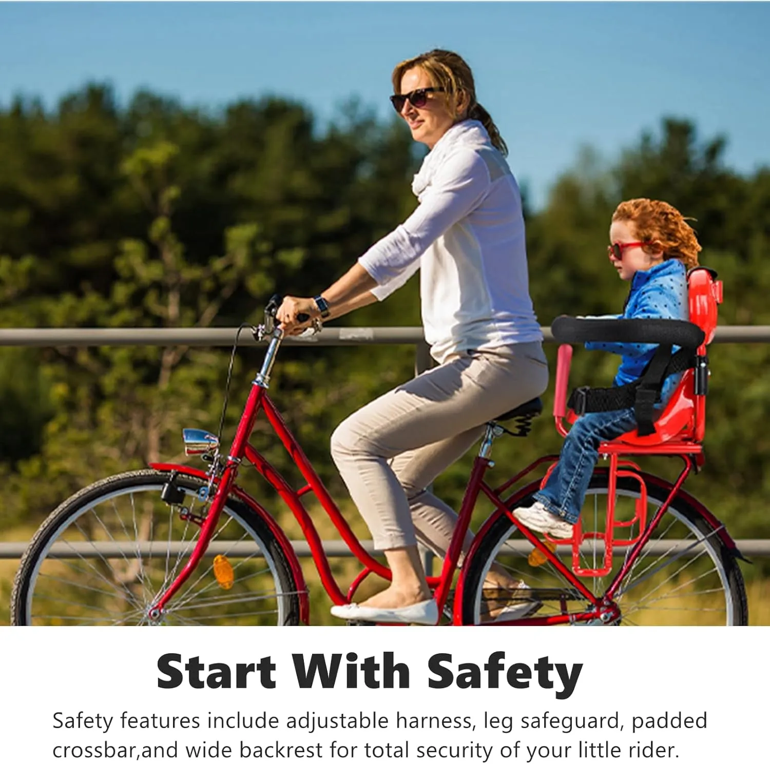 Kid's Bike seat Rear Child Carrier Bike Chair for Bicycle Kids seat for Children 2~4 Years,Weight 55 lbs