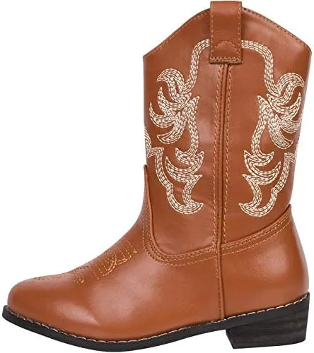 Kids Cowboy Boots Girl and Boy Horseback Riding Boots