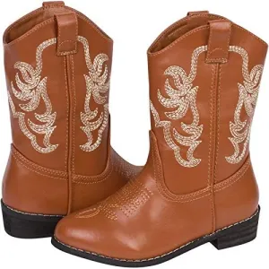 Kids Cowboy Boots Girl and Boy Horseback Riding Boots