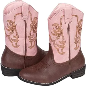 Kids Cowboy Boots Girl and Boy Horseback Riding Boots