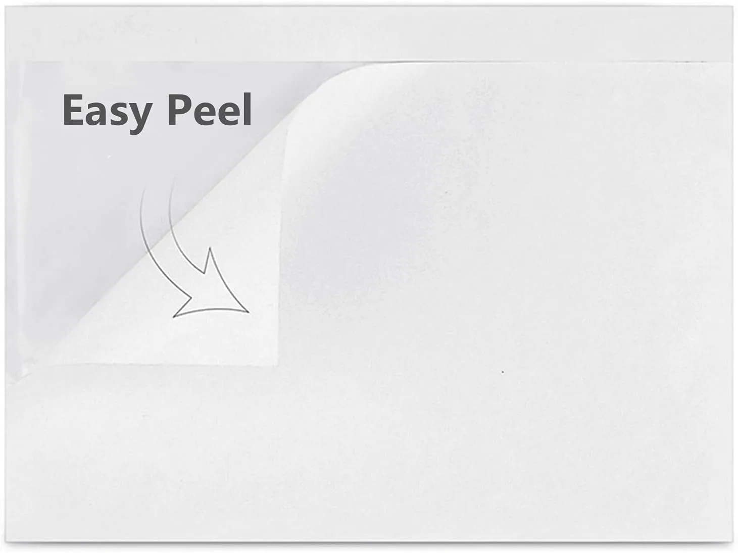 LabelMore 200 pcs 6" x 9" Clear Plastic Adhesive Packing List Envelope Mailing bag Shipping label Pouch Return Label Documents