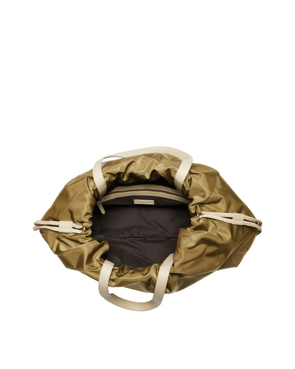 Large Monili Drawstring Nylon Tote Bag in Sage