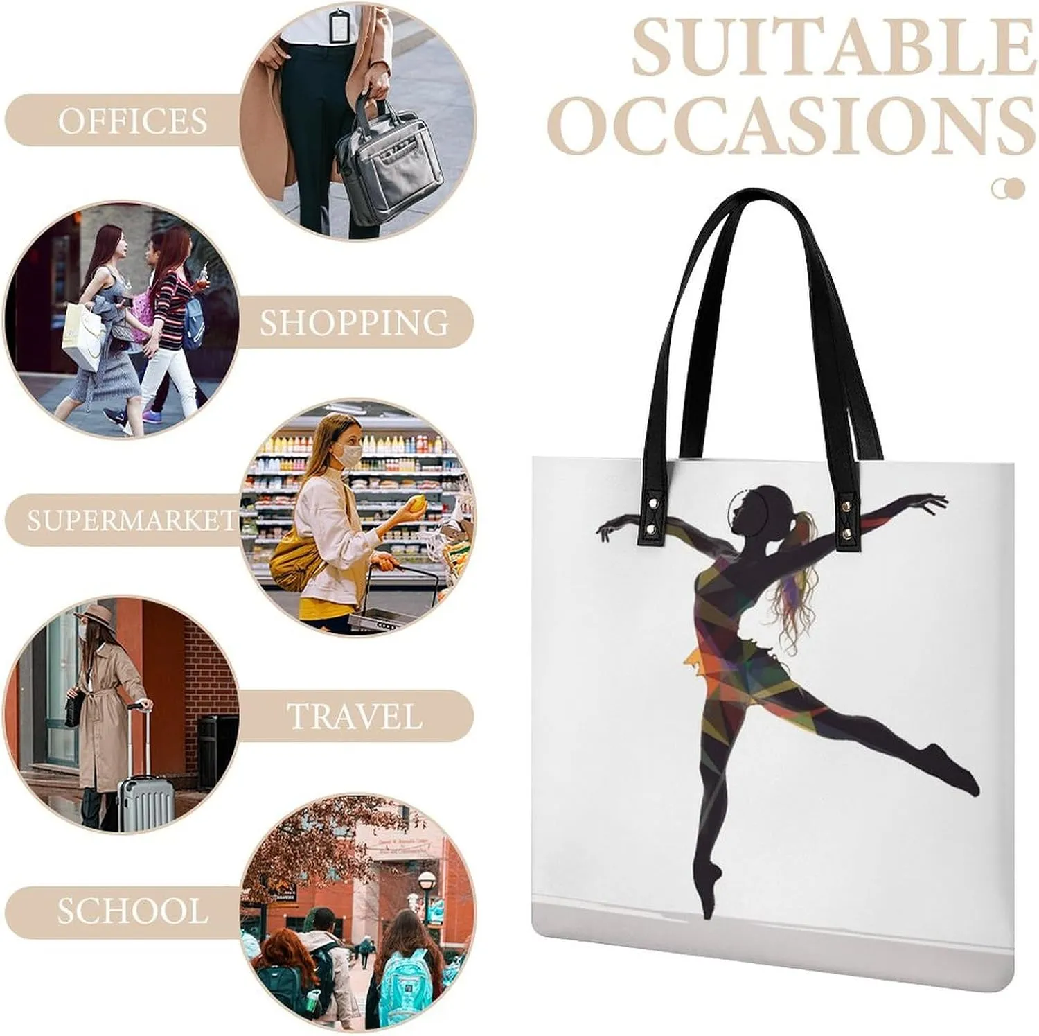 Leather Handbag for Women Tote Bag with Magnetic Buckle Boat Map Crossbody Bag Shoulder Bag