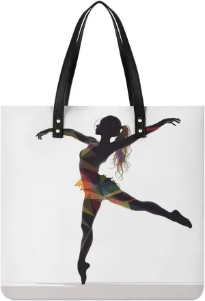 Leather Handbag for Women Tote Bag with Magnetic Buckle Boat Map Crossbody Bag Shoulder Bag