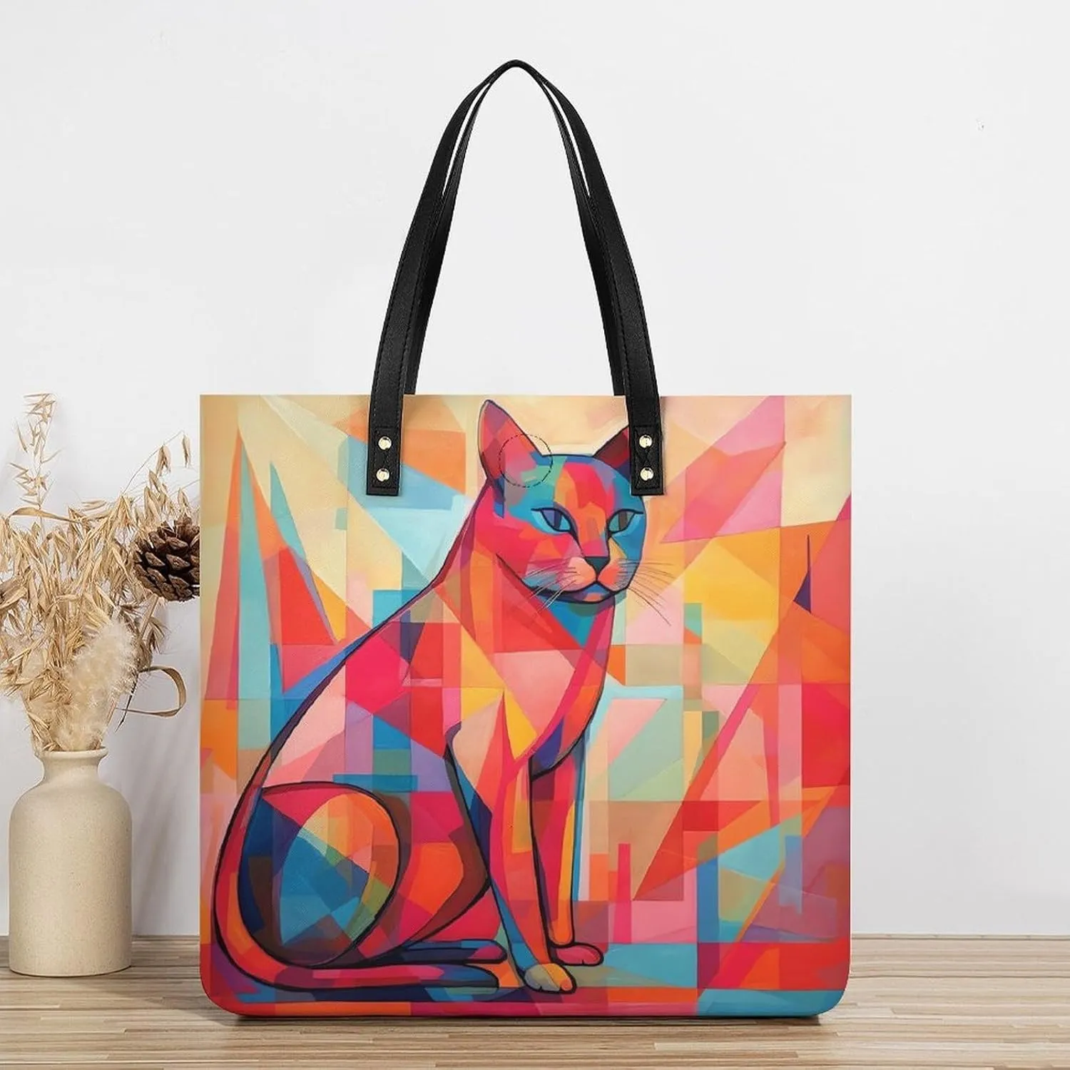 Leather Handbag for Women Tote Bag with Magnetic Buckle Rocks And Pebbles Crossbody Bag Shoulder Bags