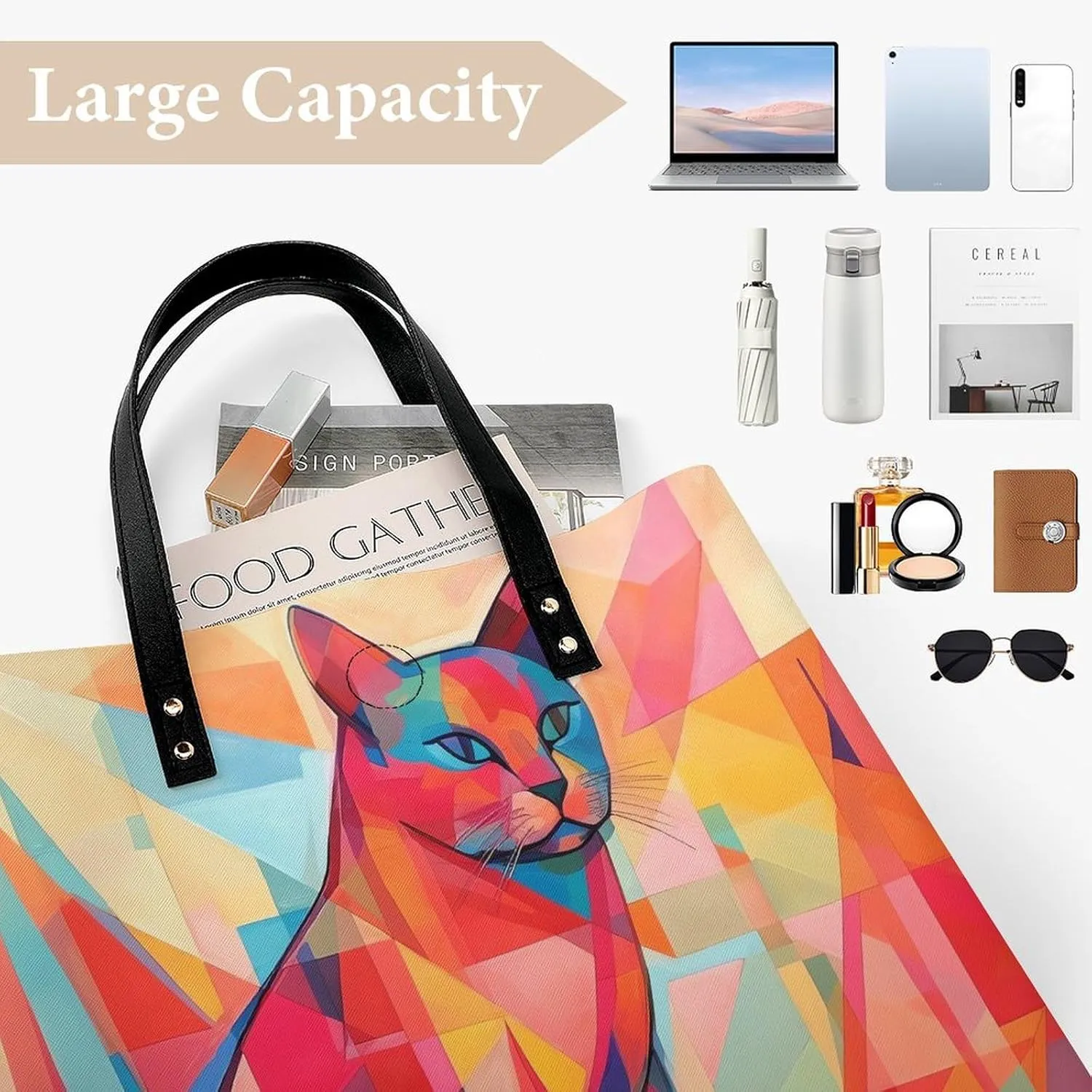 Leather Handbag for Women Tote Bag with Magnetic Buckle Rocks And Pebbles Crossbody Bag Shoulder Bags