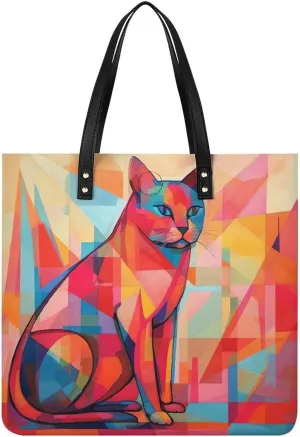 Leather Handbag for Women Tote Bag with Magnetic Buckle Rocks And Pebbles Crossbody Bag Shoulder Bags