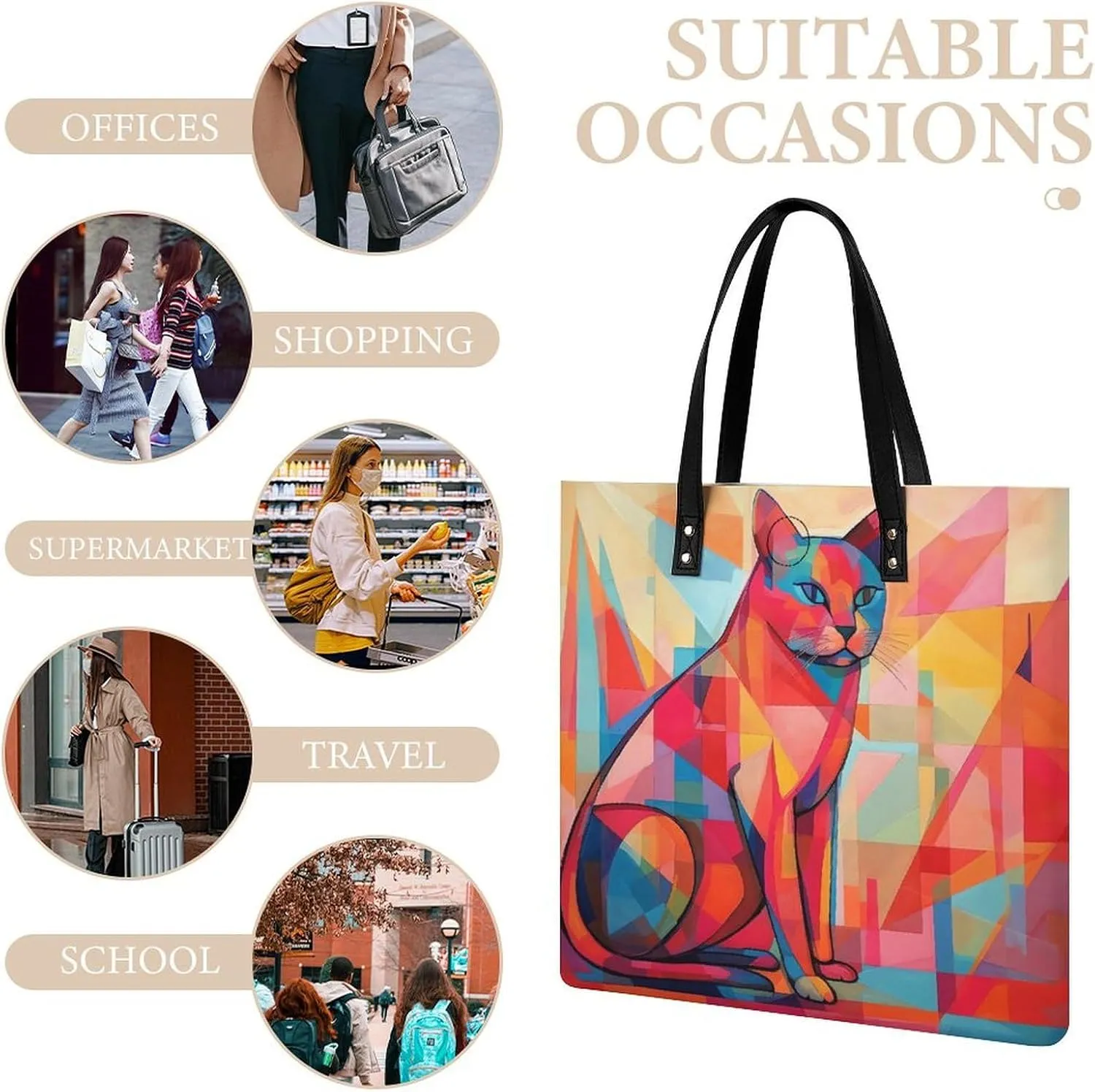 Leather Handbag for Women Tote Bag with Magnetic Buckle Rocks And Pebbles Crossbody Bag Shoulder Bags