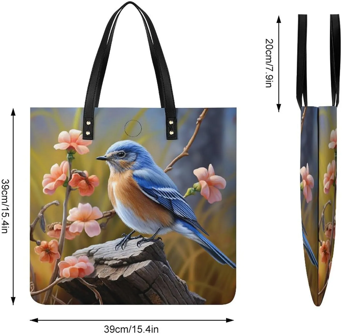Leather Handbag for Women Tote Bag with Magnetic Buckle Visual Illusion Crossbody Bag Shoulder Bag