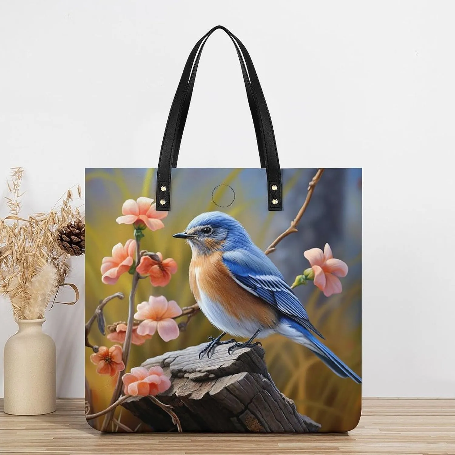 Leather Handbag for Women Tote Bag with Magnetic Buckle Visual Illusion Crossbody Bag Shoulder Bag