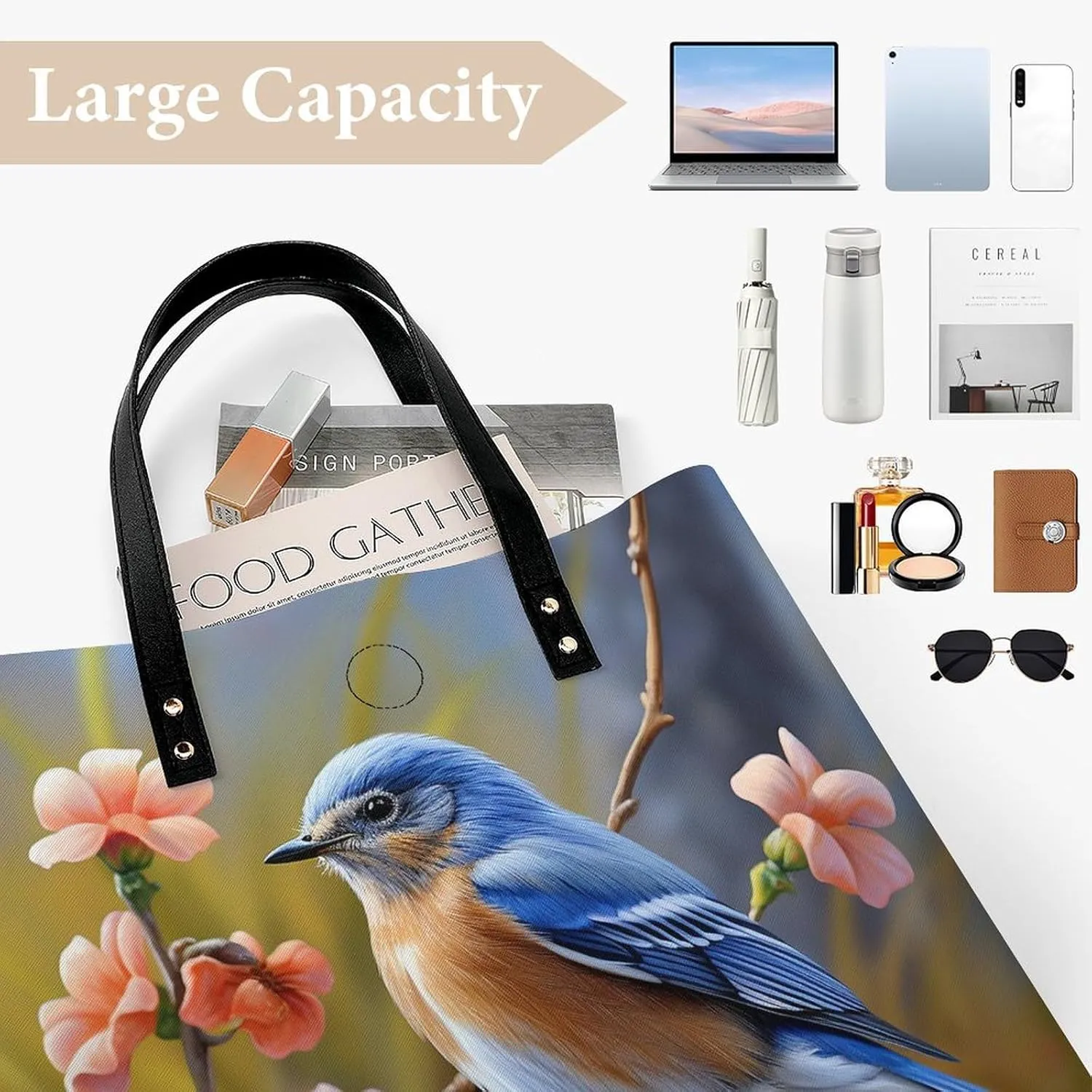 Leather Handbag for Women Tote Bag with Magnetic Buckle Visual Illusion Crossbody Bag Shoulder Bag