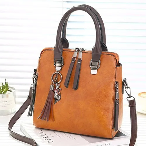 Leather Ladies HandBags Women Messenger