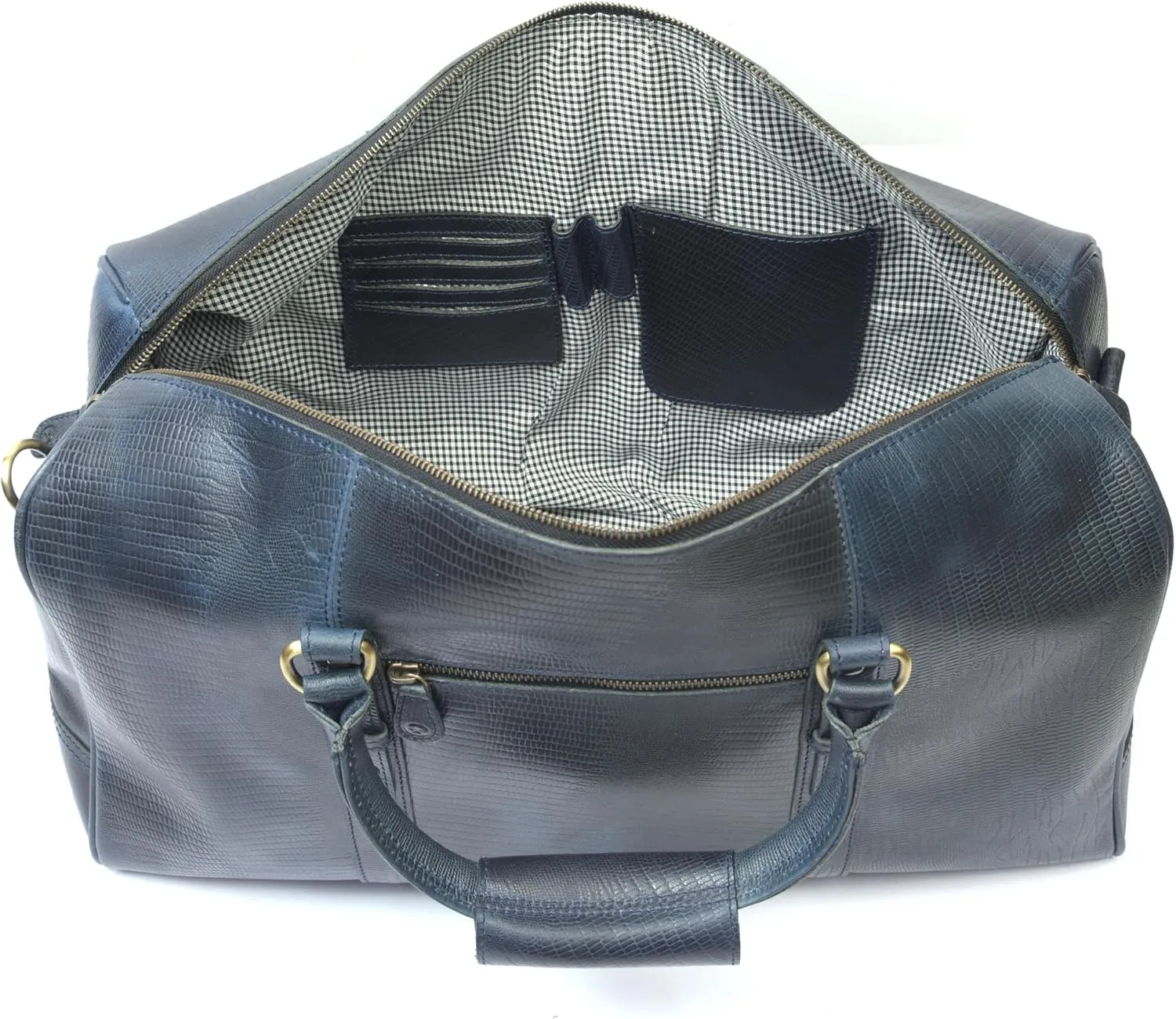 Leather Travel Duffel Bag | Gym Sports Bag Airplane Luggage Carry-On Bag | Gift for Father's Day by Aaron Leather Goods