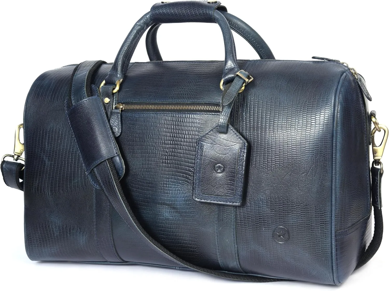 Leather Travel Duffel Bag | Gym Sports Bag Airplane Luggage Carry-On Bag | Gift for Father's Day by Aaron Leather Goods