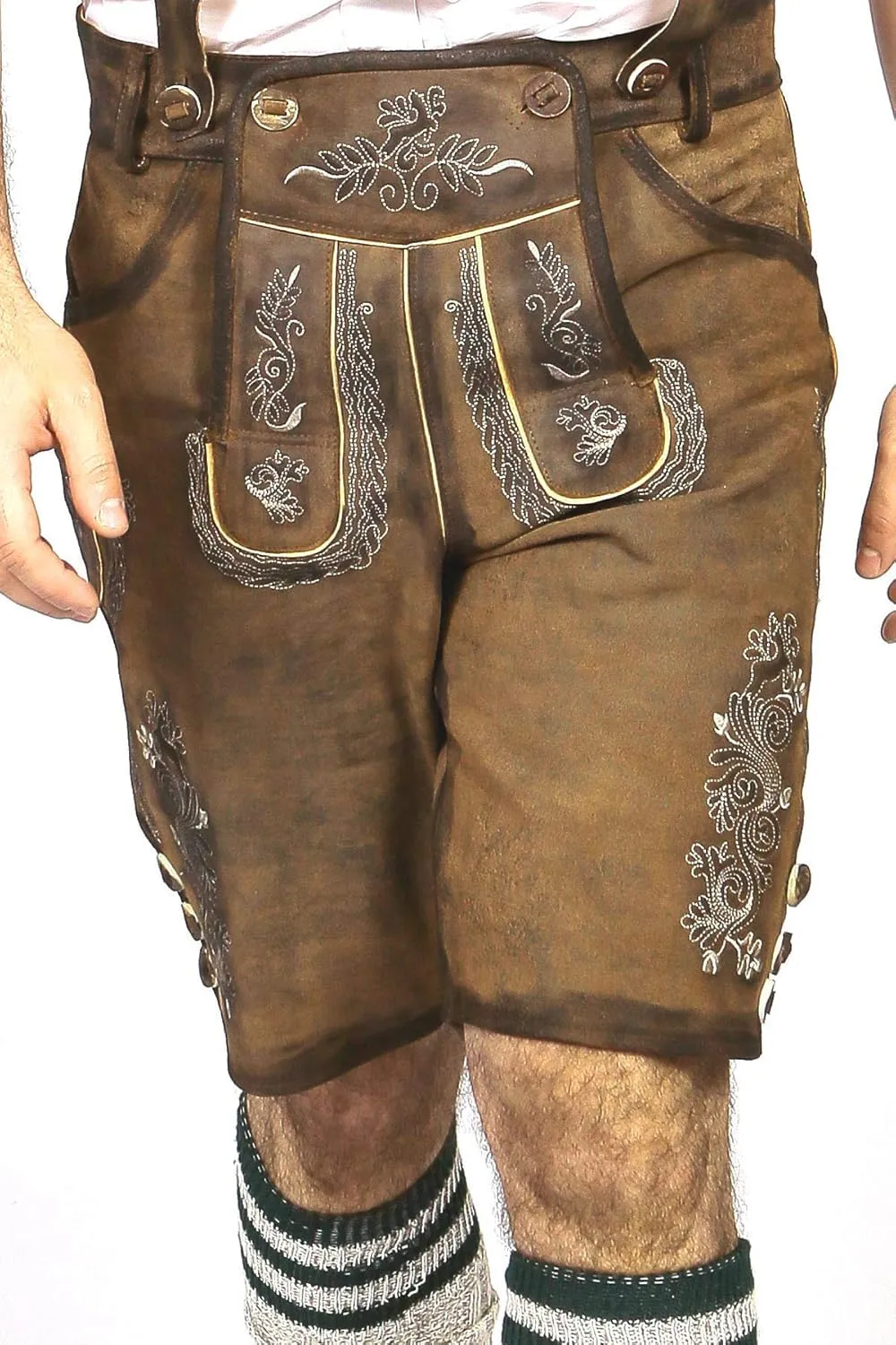 Lederhosen Store | Oktoberfest Bavarian Short Lederhosen Men | Traditional Authentic German Outfit