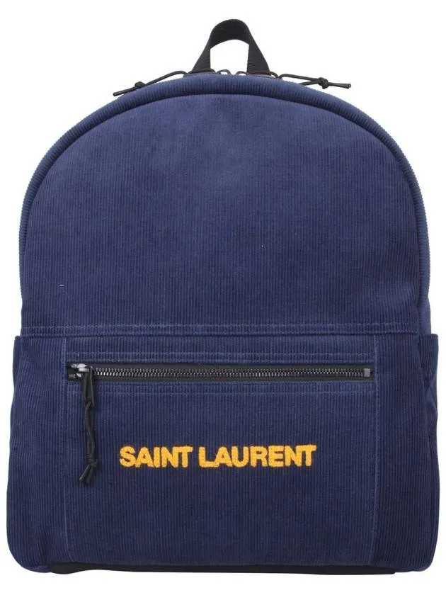 Logo Reliable service Privacy-protected Laurent Nux Backpack Blue Navy Saint Corturoy