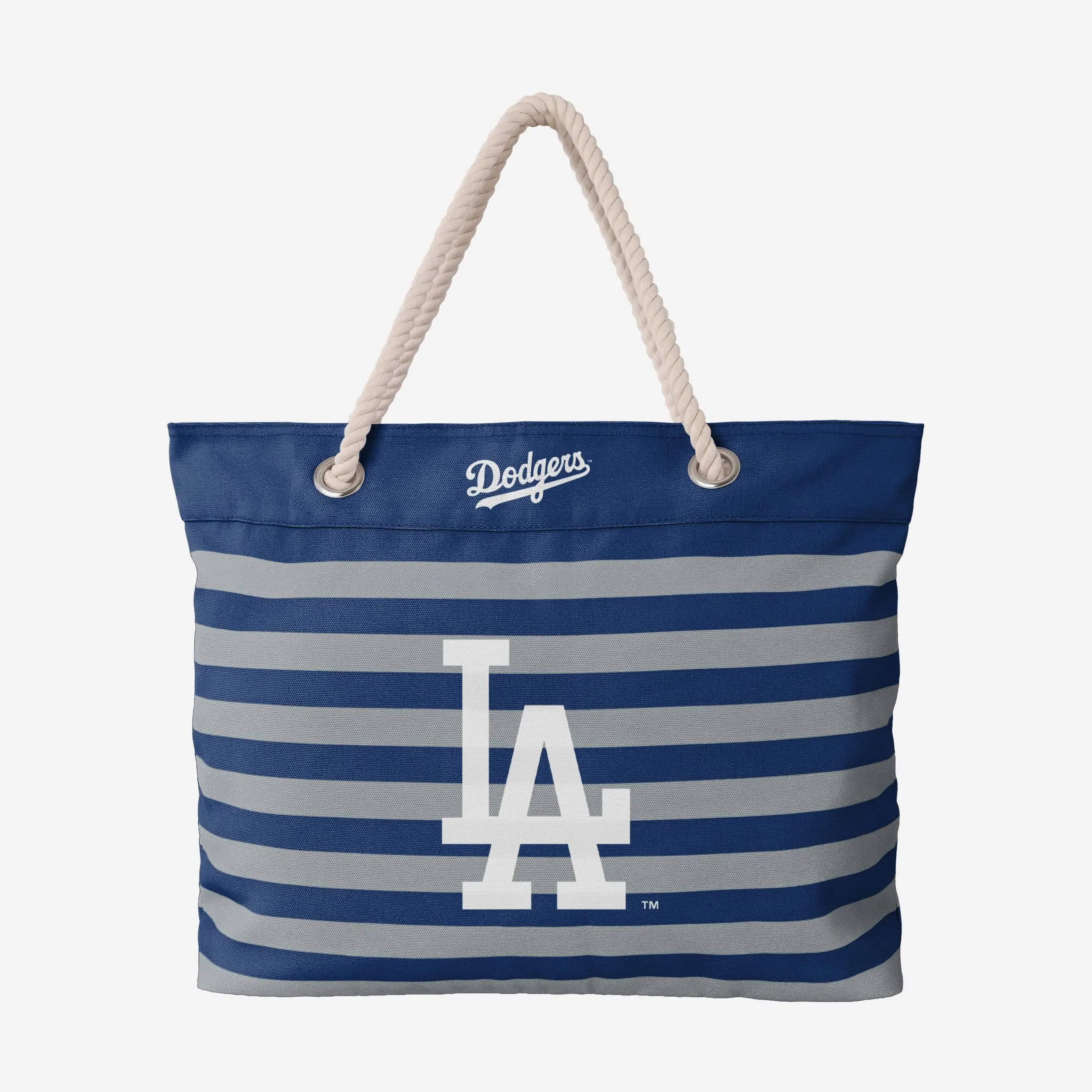 Los Angeles Dodgers Nautical Stripe Tote Bag