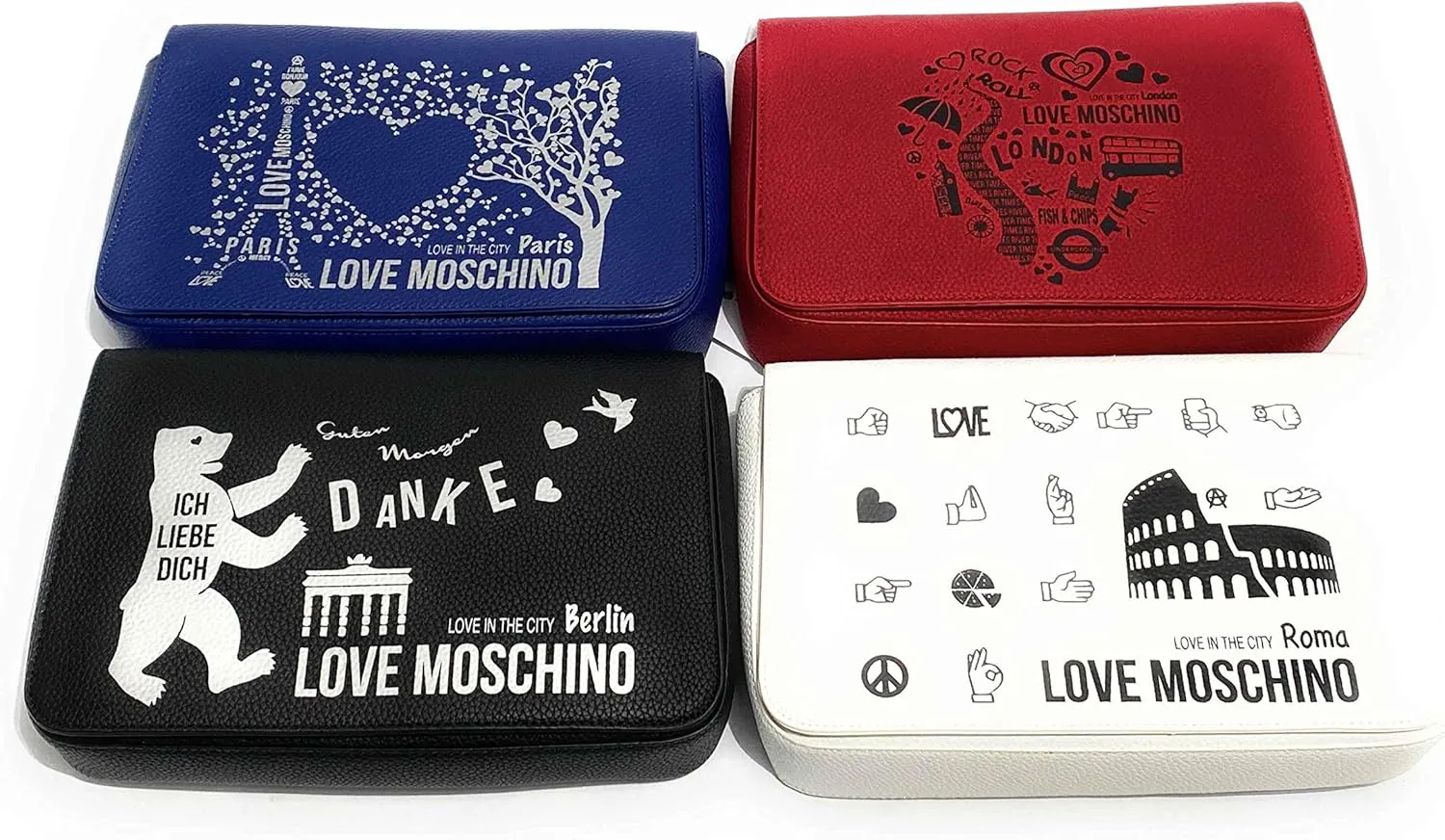 Love Moschino Women's Love In The City - Roma White Shoulder Handbag