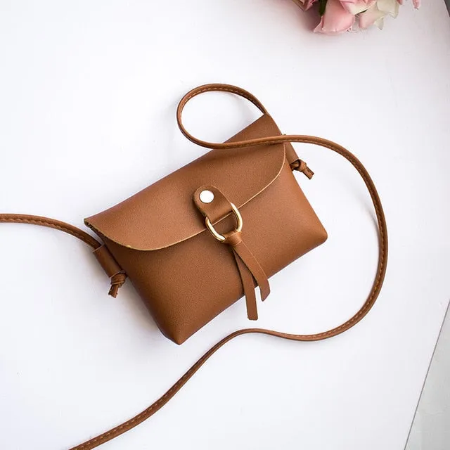 LTBOOS Mini Cell Phone Bag Women's Leather Shoulder Pocket Pouch Case Wallet