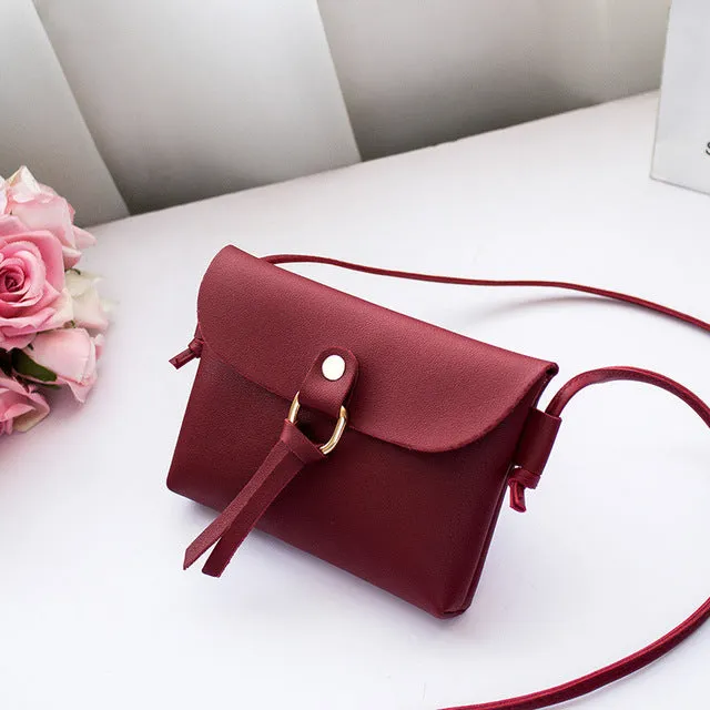 LTBOOS Mini Cell Phone Bag Women's Leather Shoulder Pocket Pouch Case Wallet