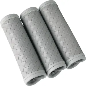Luggage Handle Wraps -Suitcase Handle Wraps Travel Bag Handle Covers Suitcase Identifier Luggage Makers Covers(3Pcs-Grey)