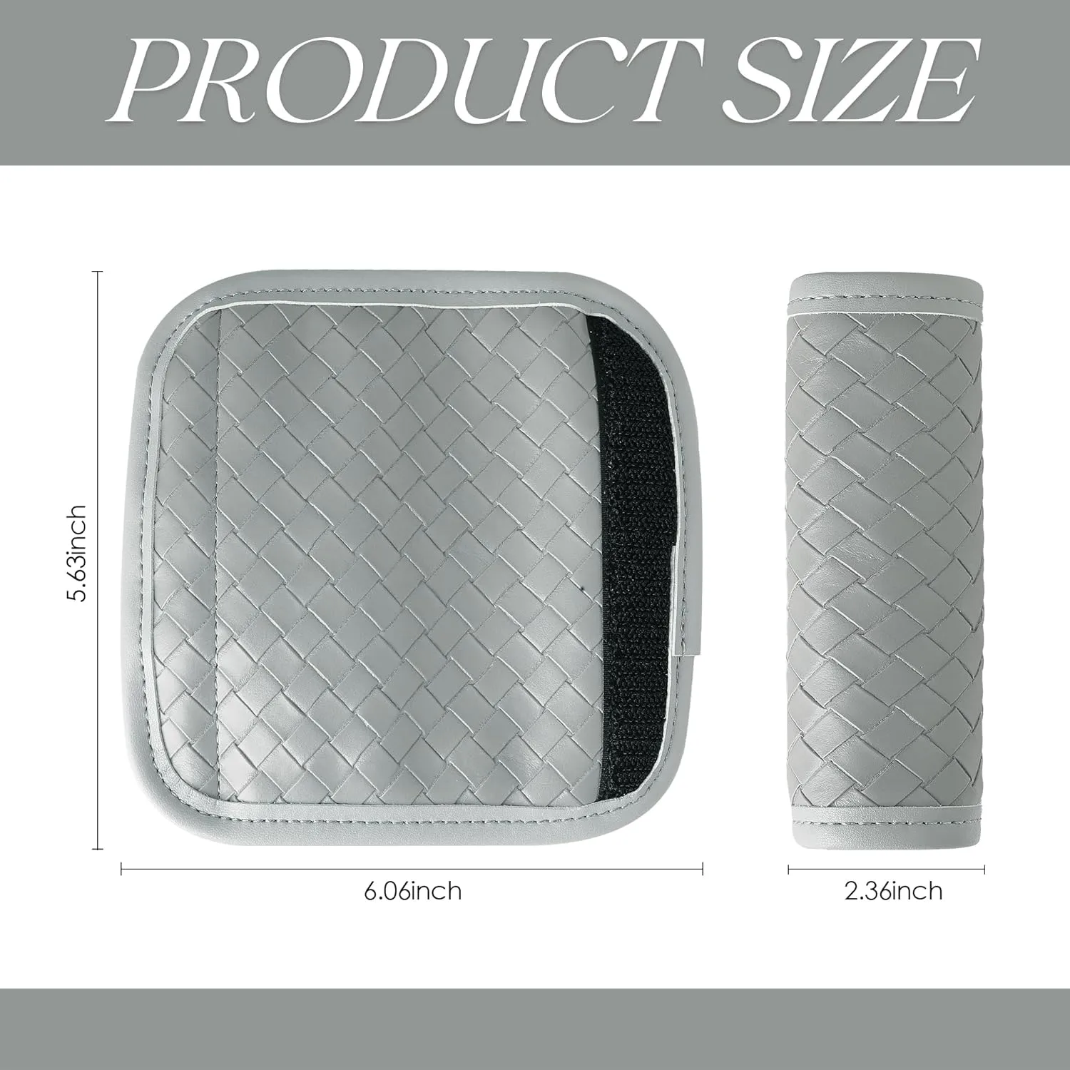 Luggage Handle Wraps -Suitcase Handle Wraps Travel Bag Handle Covers Suitcase Identifier Luggage Makers Covers(3Pcs-Grey)