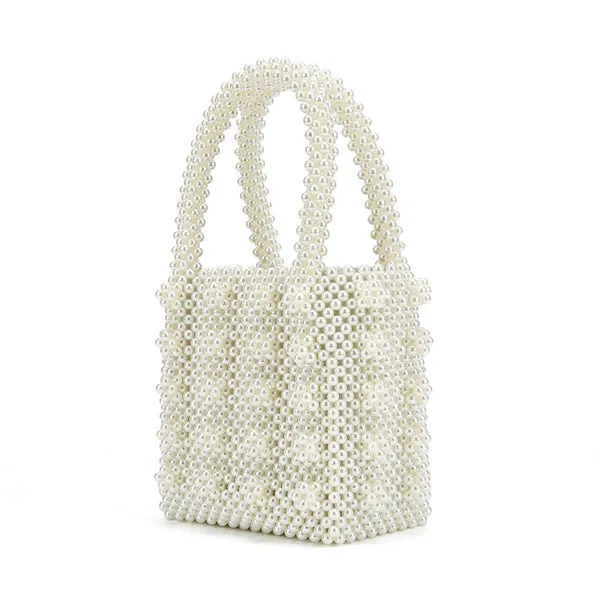 Luxe Pearl Beads Mini Tote - 5 Colors