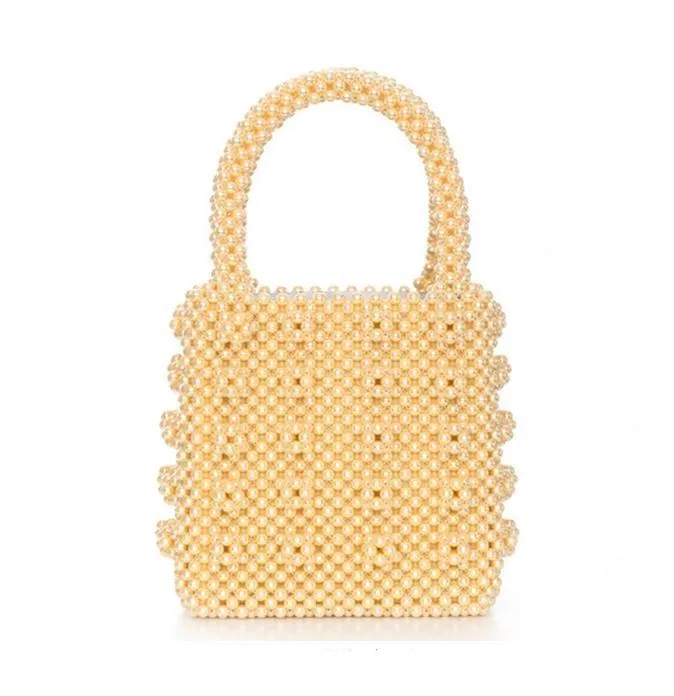 Luxe Pearl Beads Mini Tote - 5 Colors