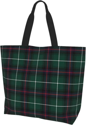 Macduff Dress Ancient Tartan Tote Bag For Women Weekender Travel Bag Reusable Grocery Bags Large Totes Handbags