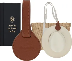 Magnetic Hat Clip for Travel on Bag, Leather Hat Holder for Travel, Handbag Accessories, Beach Essentials, Cruise Essentials