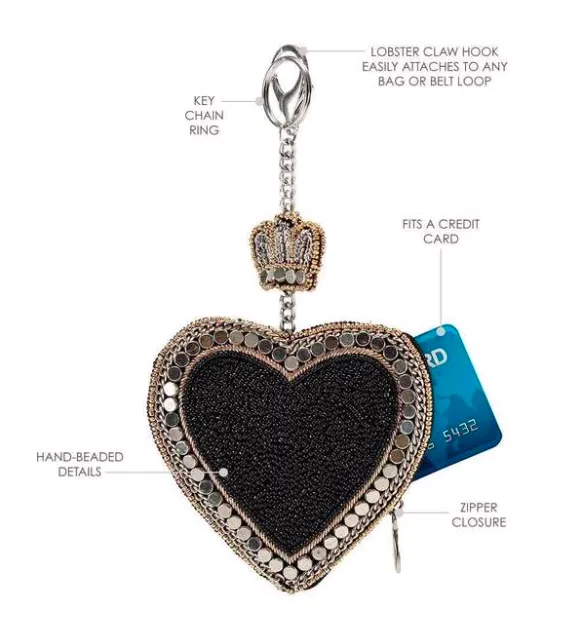 Mary Frances All Heart Coin Purse/Key Fob