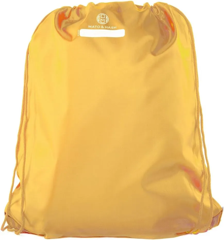 Mato & Hash Basketball Drawstring Bags with 3,6, and 10 pack Bulk Options 10PK Athletic Gold CA2500Basketball S4