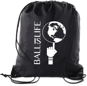 Mato & Hash Basketball Drawstring Bags with 3,6, and 10 pack Bulk Options 10PK Black CA2500Basketball S4
