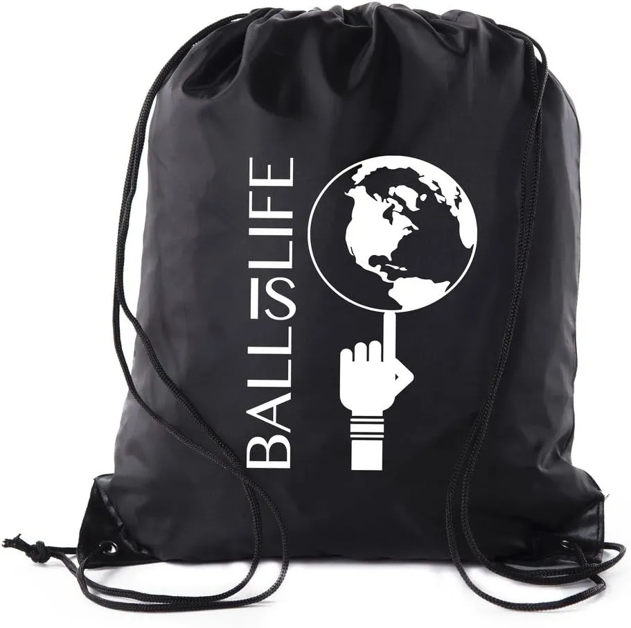 Mato & Hash Basketball Drawstring Bags with 3,6, and 10 pack Bulk Options 10PK Black CA2500Basketball S4