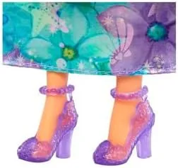 Mattel Disney Princess Ariel Fashion Doll Set, Spin & Reveal with 11 Surprises Including 5 Accessories, 5 Stickers & Play Scene, Inspired by Movie