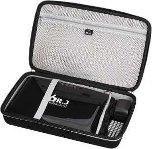 Mchoi Hard EVA Travel Case for DR. J 12.5" Portable Car Headrest Video Player/DR. J Professional 1080P Mini Projector, Case Only, Grey