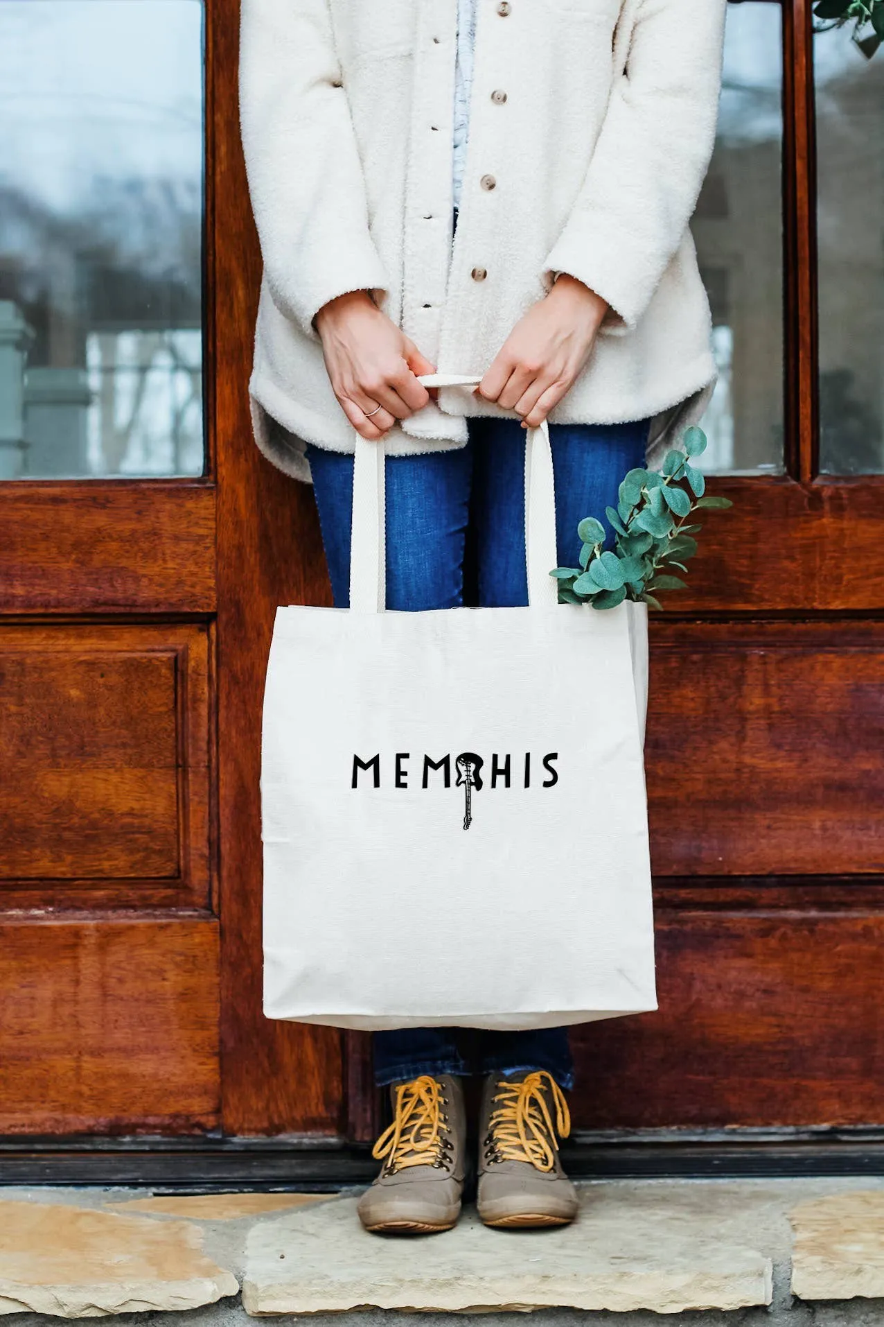 Memphis TN (Guitar) - Tote Bags