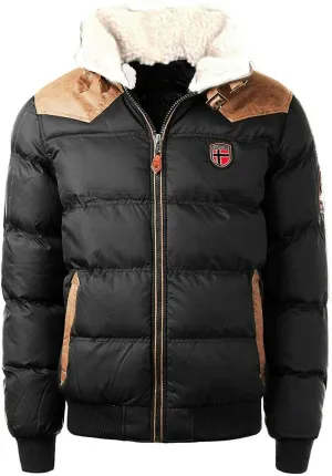 Men's Black Teddy Bear Jacket, size XXL