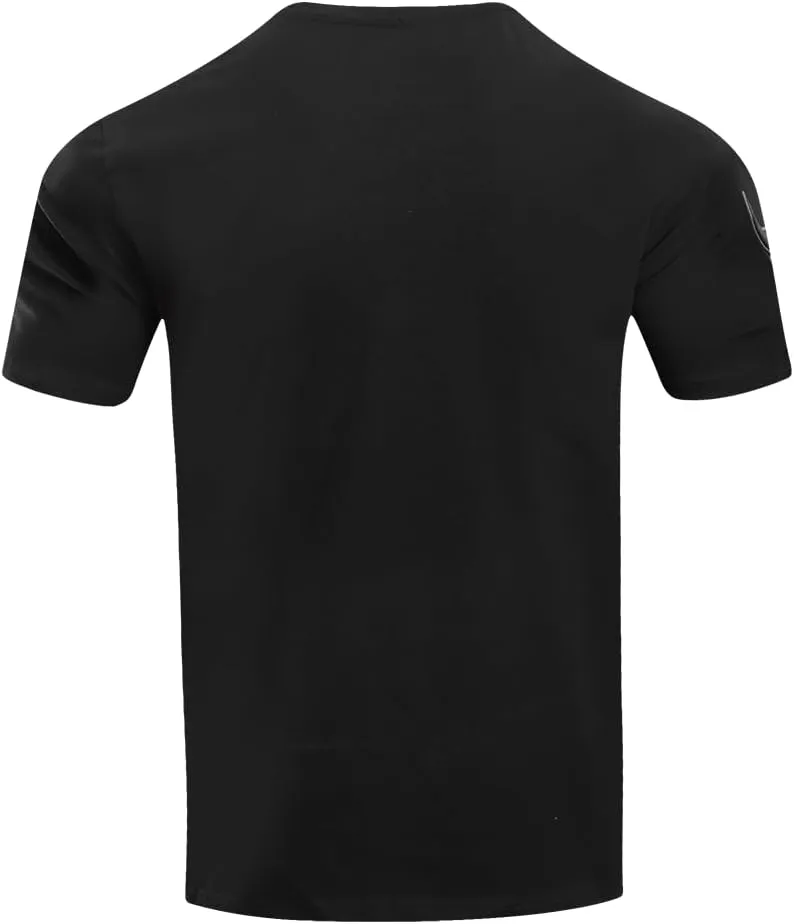 Mens NBA Classic Triple Black Cotton Short Sleeve Tee