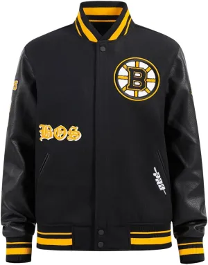 Mens NHL Old English Varsity Jacket