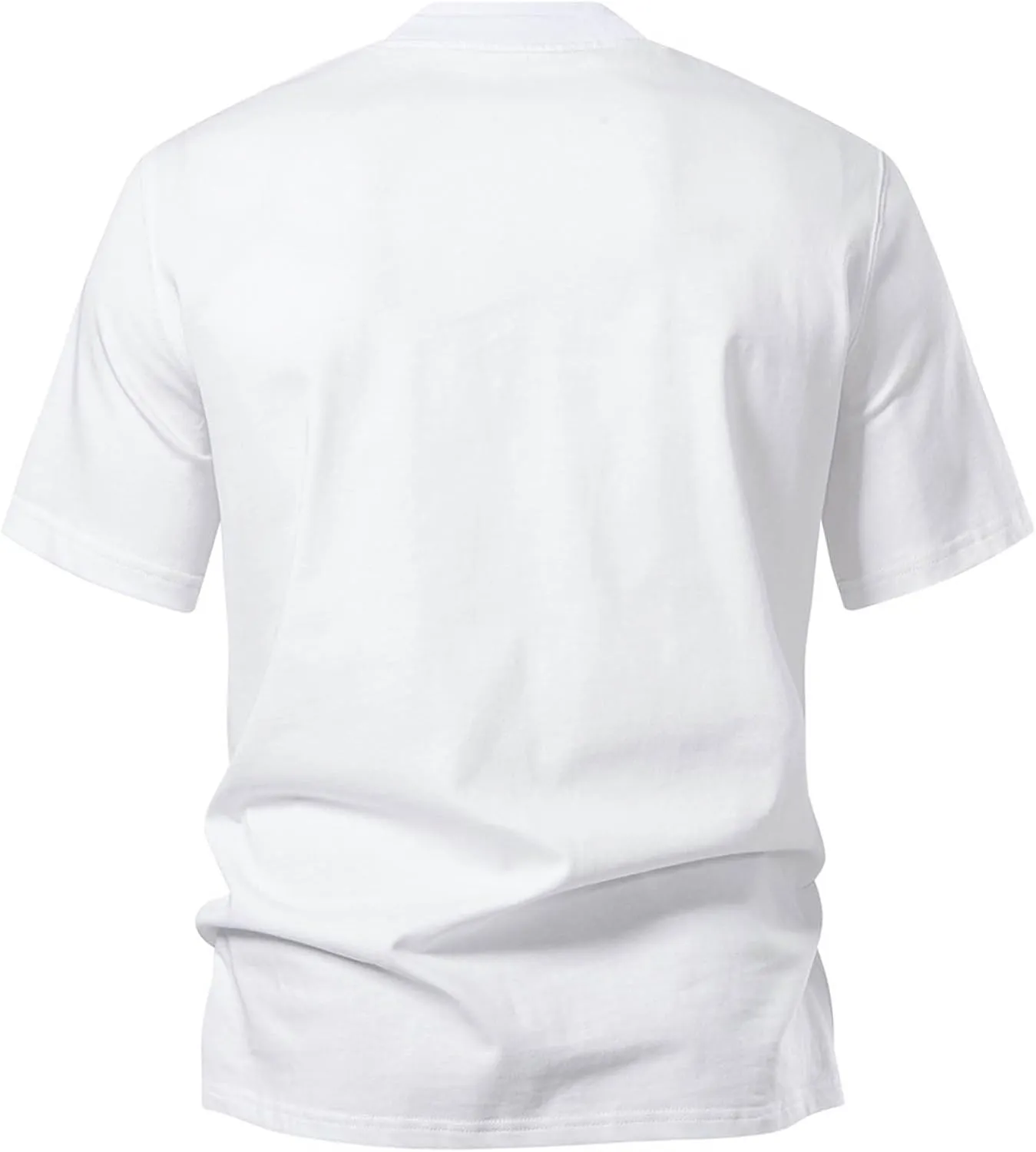 Men's T-Shirts,Mens Workout T Shirt Double Layer Neck Athletic Running Tee Comfy Outdoor Workout Short Sleeve