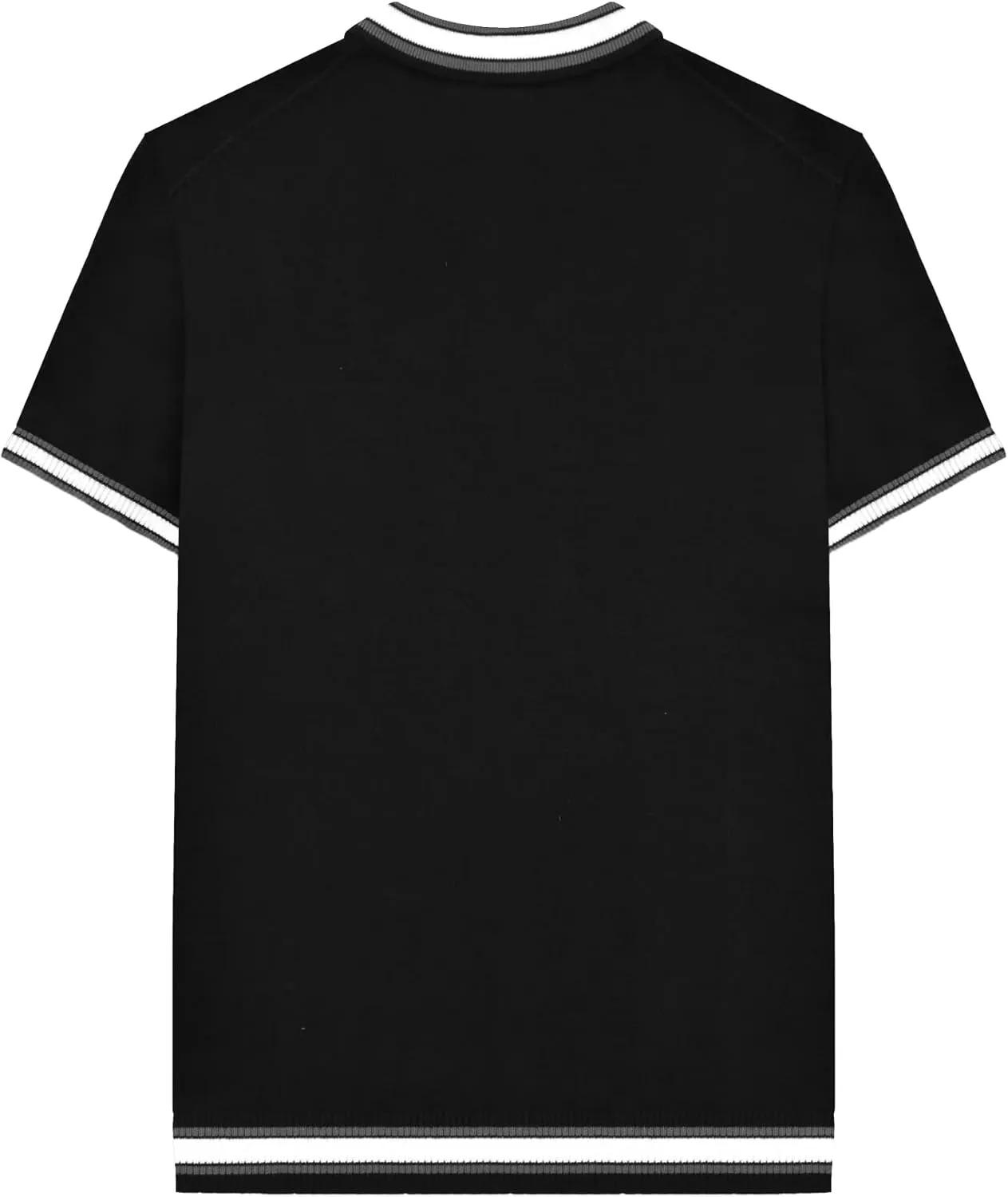 Mens Valero Knitted Tipped Short-Sleeved Polo Shirt