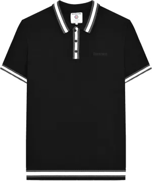 Mens Valero Knitted Tipped Short-Sleeved Polo Shirt