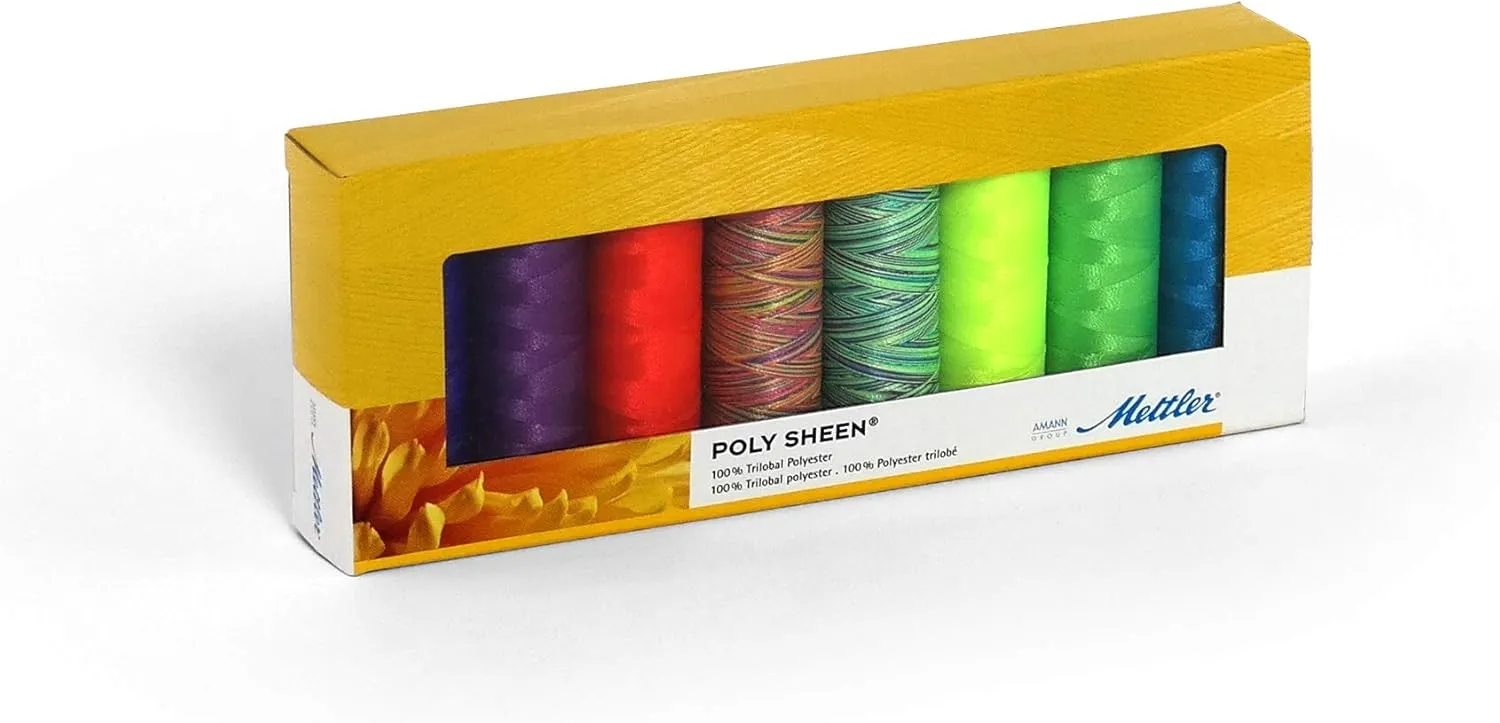 Mettler Polysheen Embroidery Thread, 1500 yd/1372m, Multi