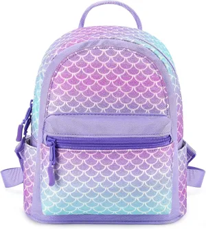 mibasies Mini Backpack for Girls Kids Rainbow Purse