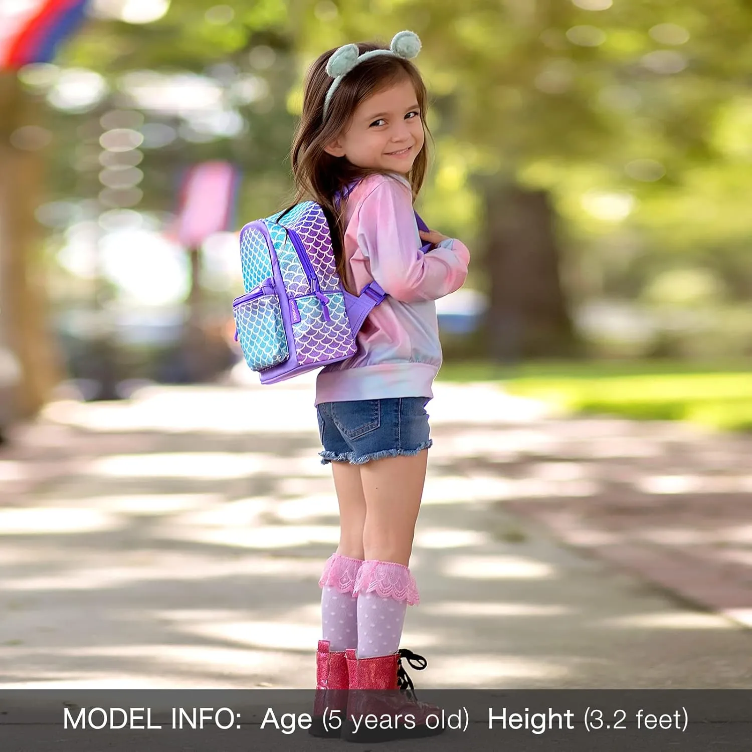 mibasies Mini Backpack for Girls Kids Rainbow Purse