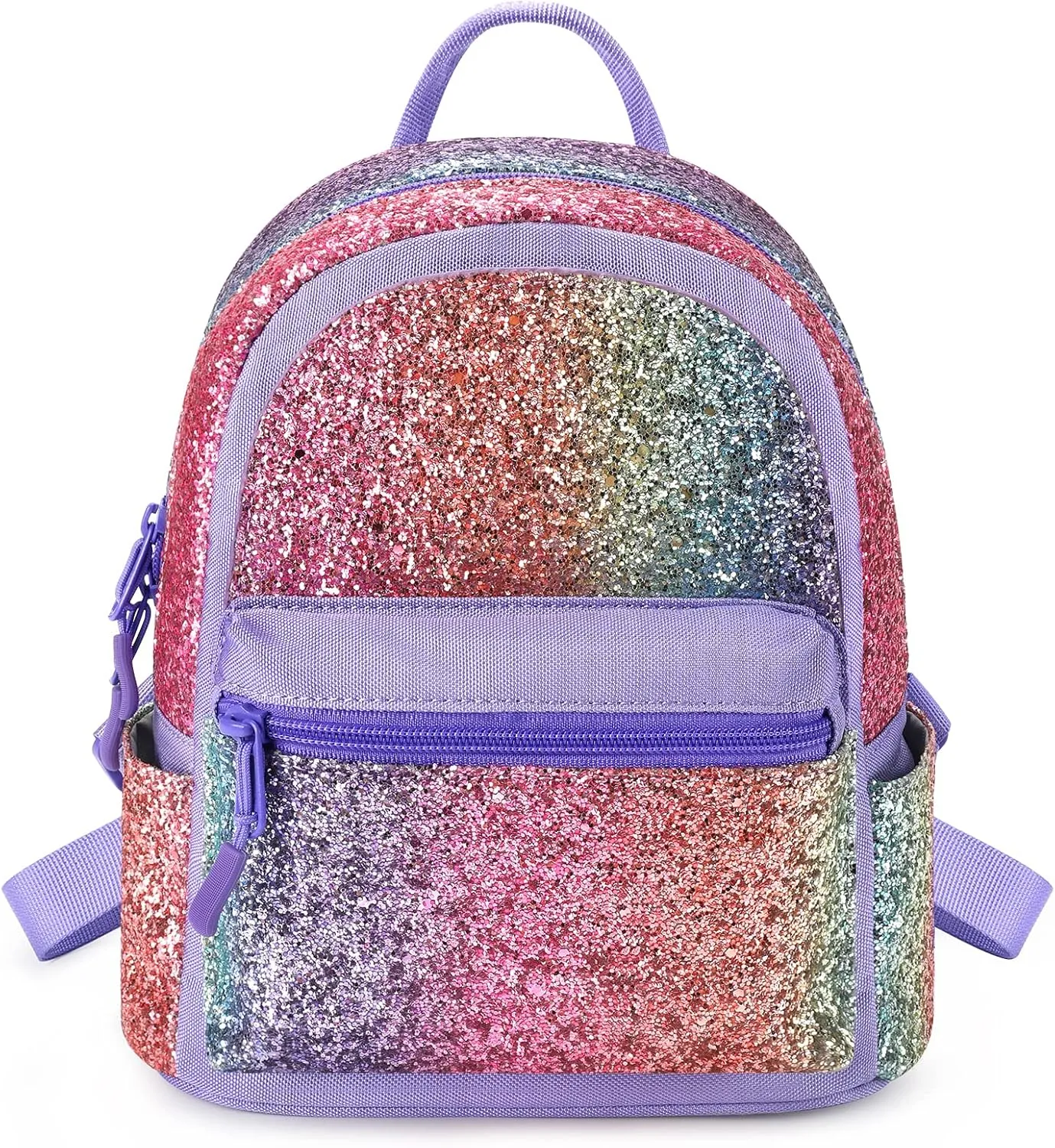 mibasies Mini Backpack for Girls Kids Rainbow Purse