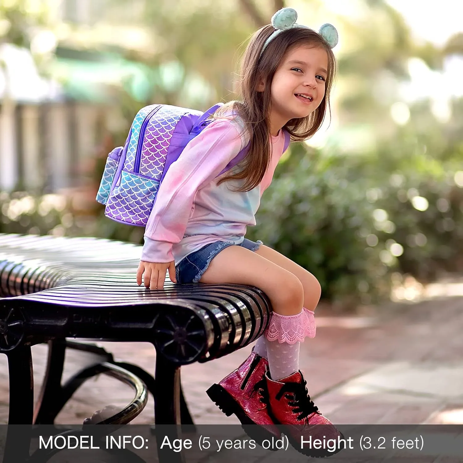 mibasies Mini Backpack for Girls Kids Rainbow Purse