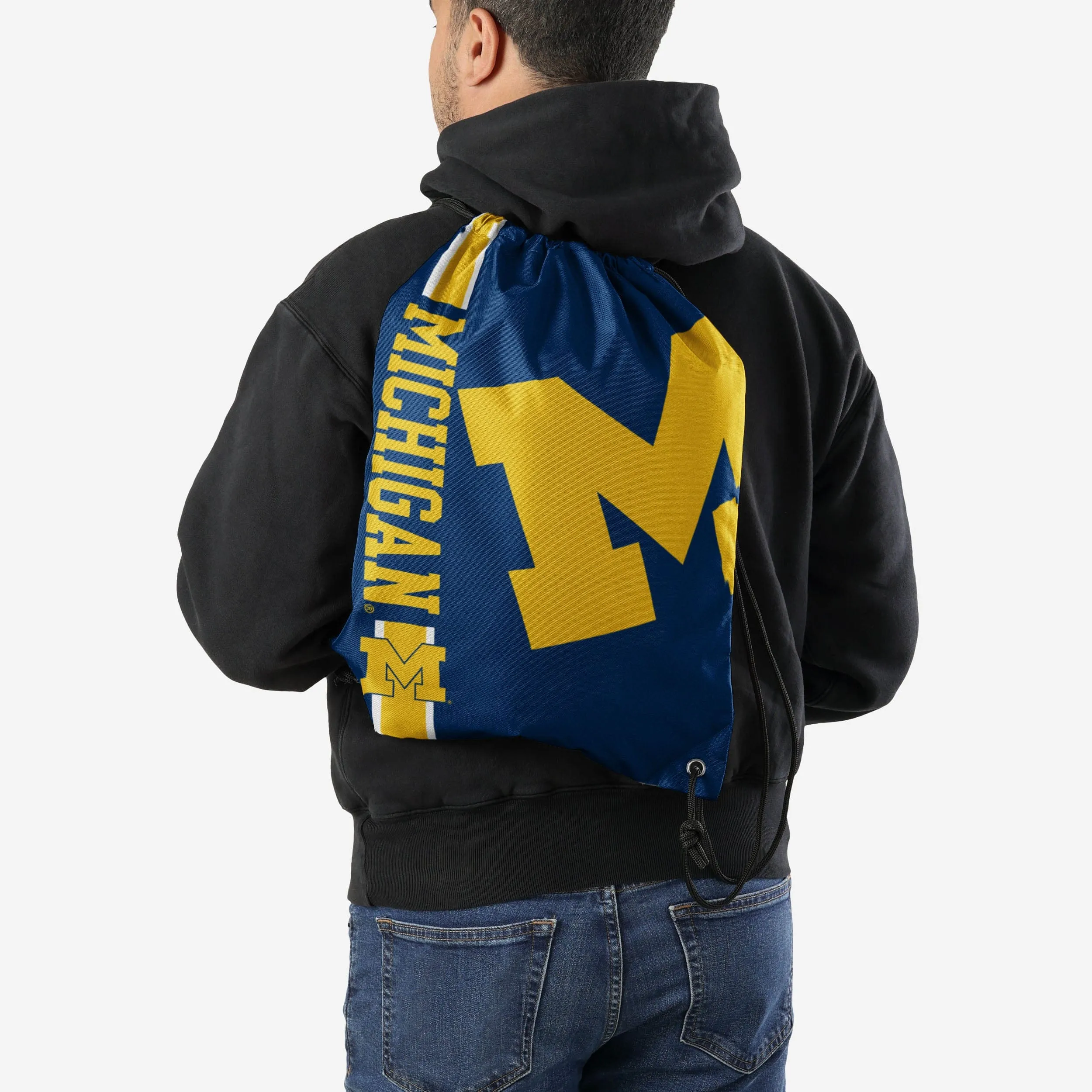 Michigan Wolverines Big Logo Drawstring Backpack