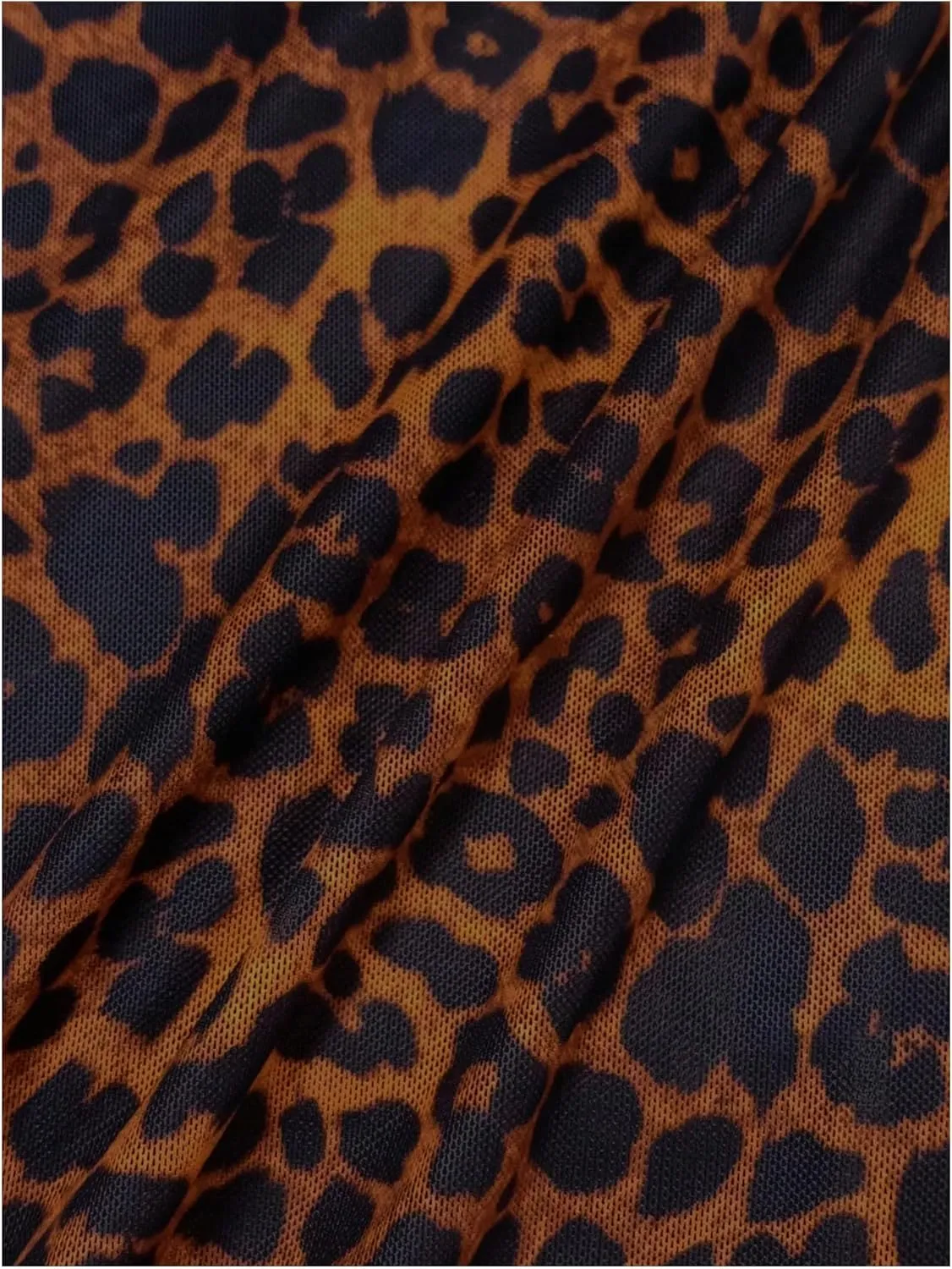Milumia Women's Leopard Print High Waisted Mini Skirt Y2k Going Out Short Skirts